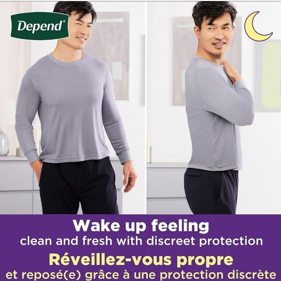 Depend Night Defense Adult Incontinence Underwear for Men 12 Count - Picture 3 of 7